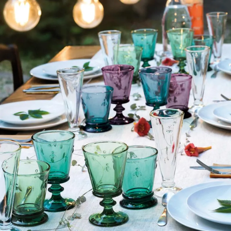 Abeille vinglass 24 cl 6 stk aubergine