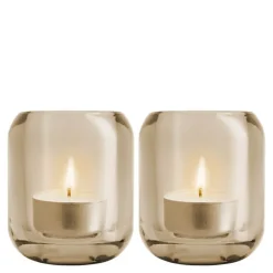 Acorn telysholdere 2 stk hazel brown