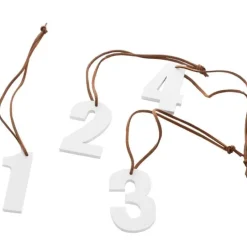 Adventstall 1, 2, 3, 4 hvit