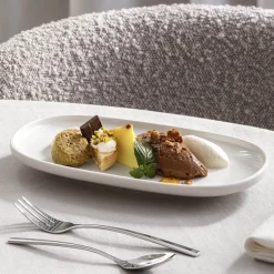 Afina tallerken 23x13 cm hvit