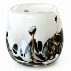 After Rain vase 12 cm hvit m/dekor