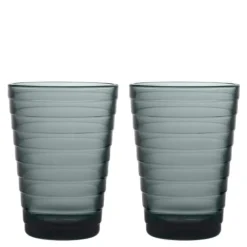 Aino Aalto glass 33 cl 2 stk mørk grå