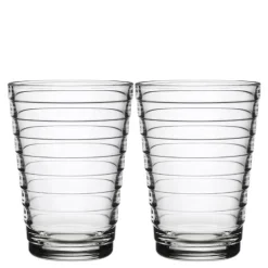 Aino Aalto glass 33 cl 2 stk klar