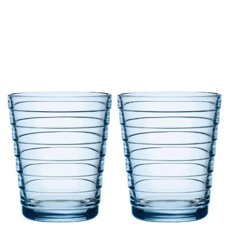 Aino Aalto glass 22 cl 2 stk aqua