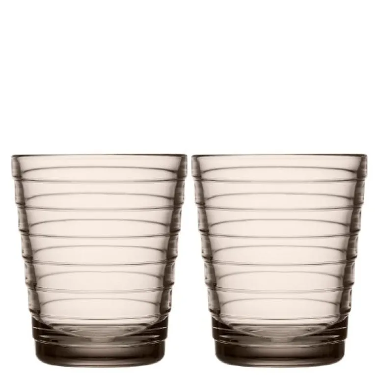 Aino Aalto glass 22 cl 2 stk lin