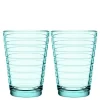 Aino Aalto glass 33 cl 2 stk vanngrønn