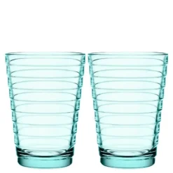 Aino Aalto glass 33 cl 2 stk vanngrønn