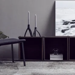 Aion lysestake 22 cm svart