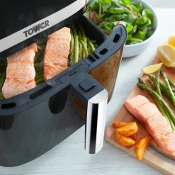 Airfryer T17101 m/damp 7L svart