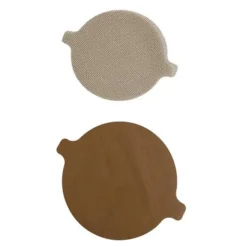 Airfryerbeskytter i silikon runde 2 stk (indre,ytre)