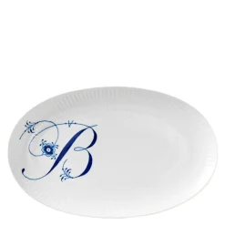 Alfabet oval tallerken B 23 cm