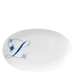 Alfabet oval tallerken L 23 cm