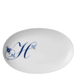 Alfabet tallerken oval H 23 cm