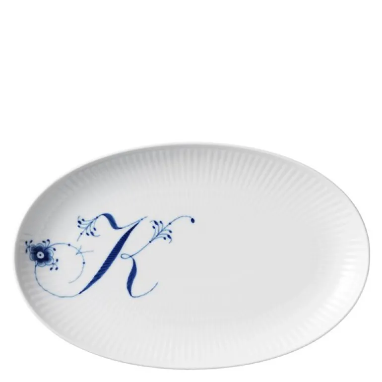 Alfabet tallerken oval K 23 cm
