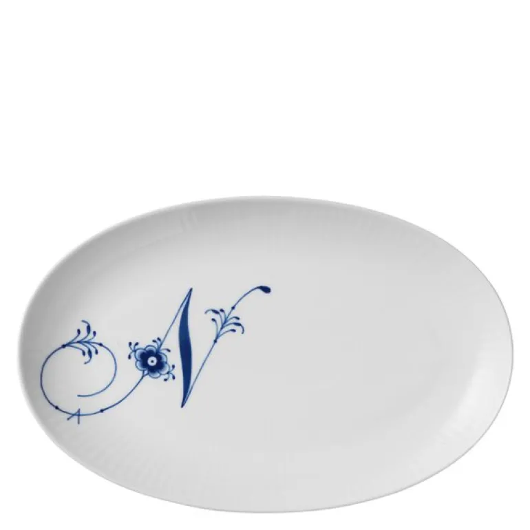 Alfabet tallerken oval N 23 cm