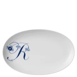 Alfabet tallerken oval R 23 cm