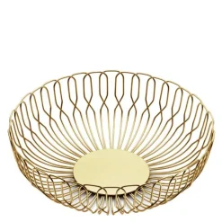 Alfredo brødkurv 21x7,7 cm gull