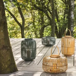 Alia lanterne 28x40 cm dark green