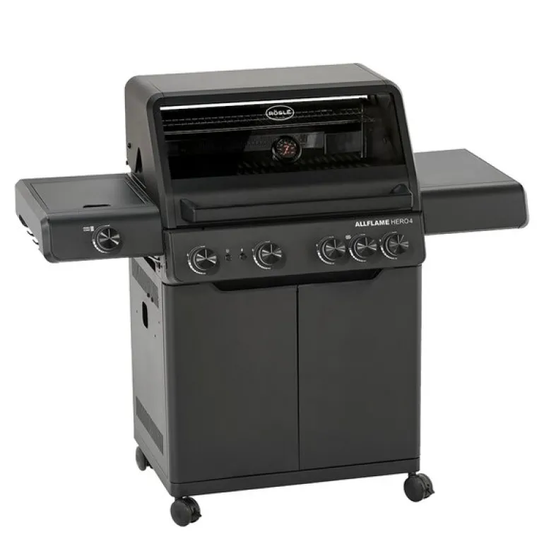AllFlame Hero 4 gassgrill 21000W svart