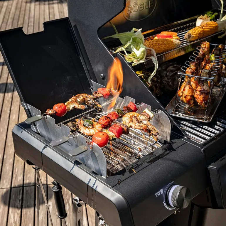 AllFlame Hero 4 gassgrill 21000W svart