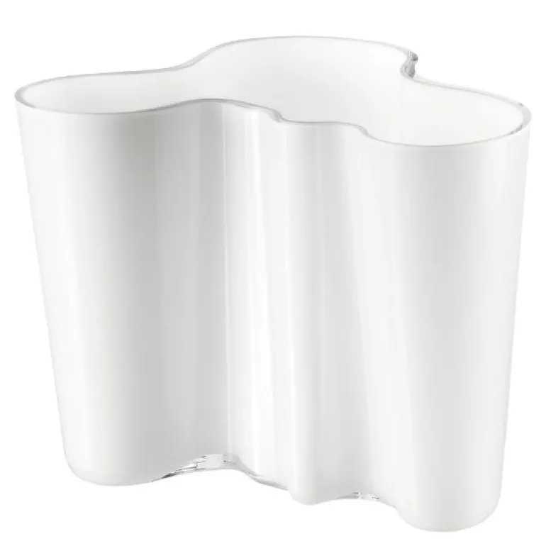 Alvar Aalto vase 16 cm hvit