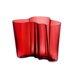 Alvar Aalto vase 16 cm tranebær