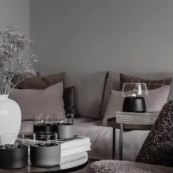 Amaryllis lykt 14 cm svart