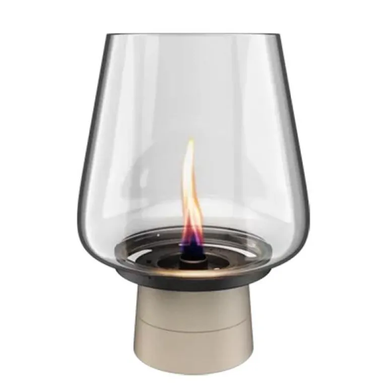 Amaryllis lykt raw 25 cm grå