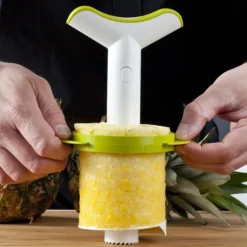 Ananasskjærer og deler hvit/grønn