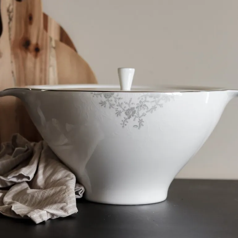 Angelina Platinum terrin lokk 23 cm hvit