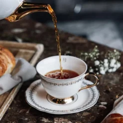 Anima Gemella kopp og tallerken hvit