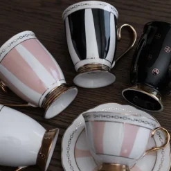 Anima Gemella Nero kopp 28 cl svart/gull