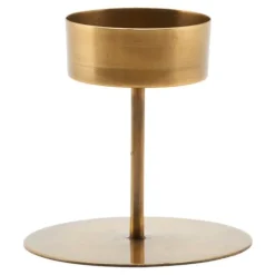 Anit telysholder 10 cm antikk messing