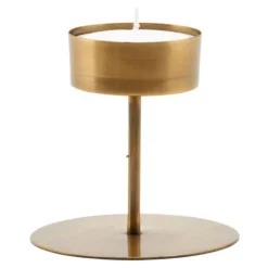 Anit telysholder 10 cm antikk messing