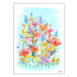 Anna Thomsen poster 30x40 cm field of flowers no3