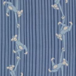 Apekatt sengetøy 70x100 cm babyblå