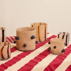 Arlo lykt medium 15x15 cm beige/svart