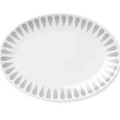 Arne Clausen ovalt fat 34 cm grå