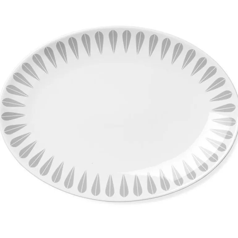 Arne Clausen ovalt fat 34 cm grå