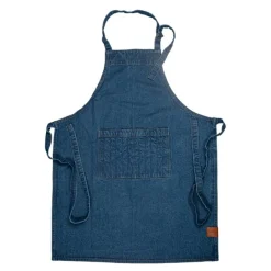 Aron denim forkle 90x70 cm blå