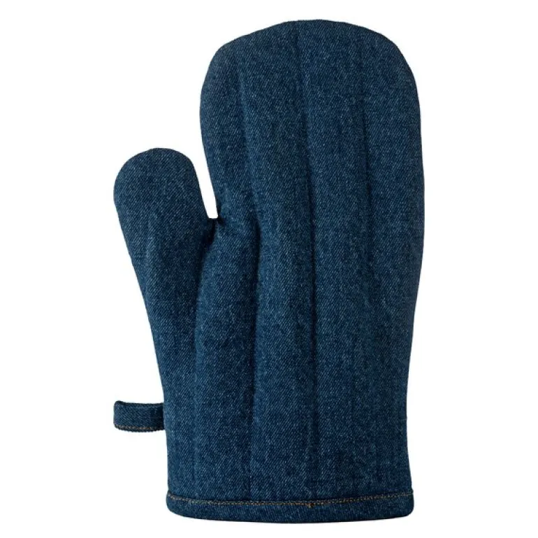 Aron denim grillvott blå