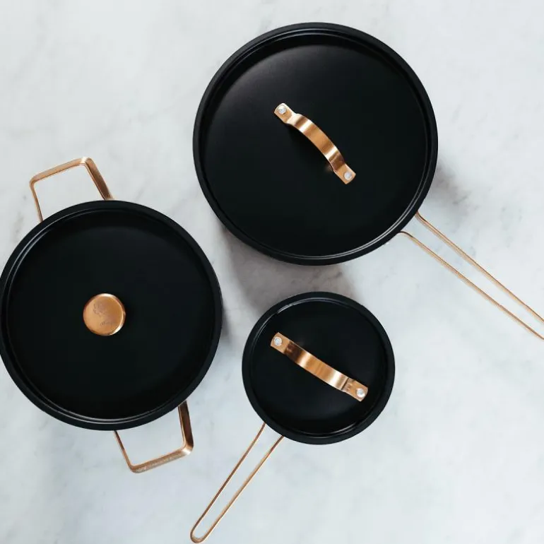 Arvet Viggo kasserolle 1L hamret svart