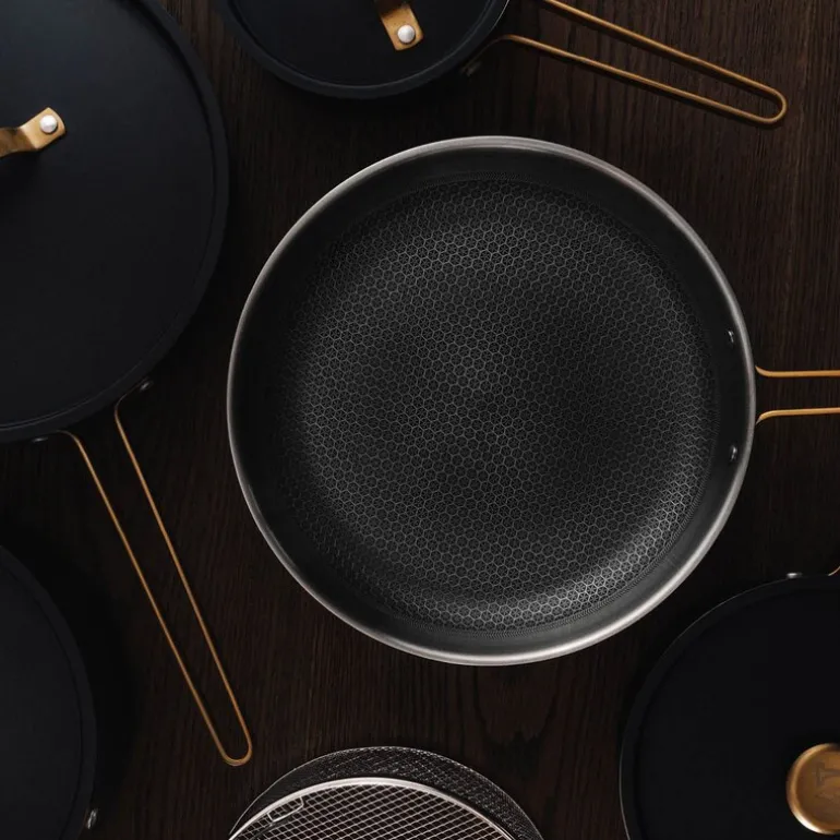 Arvet XL grytesett 6 deler svart/messing