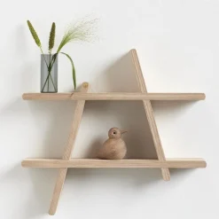 A-shelf hylle 52x9x46 cm natur