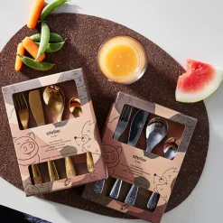 Atelier barnebestikk 4 deler stål