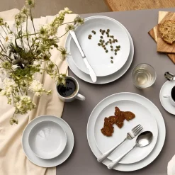 Atelier tallerken 21 cm 4 stk super white