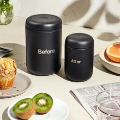 Atmos vacuum canister oppbevaringsboks 1,2 L svart