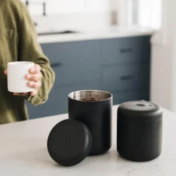 Atmos vacuum canister oppbevaringsboks 1,2 L svart