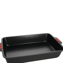 Bake It langpanne 38 x 25 cm svart/rød
