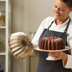 Bakeform bundtform slice 24x10 cm rose gold